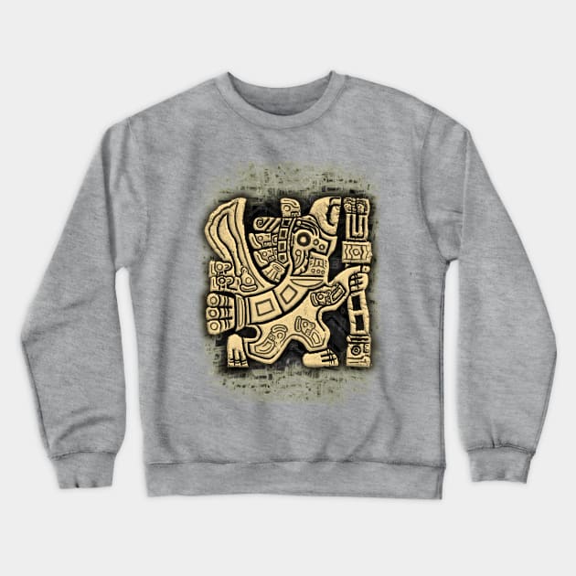 Aztec Eagle Warrior Crewneck Sweatshirt by BluedarkArt